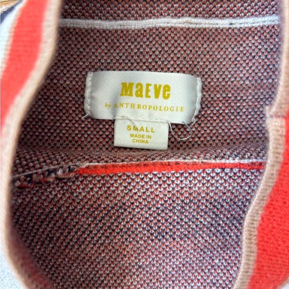 Anthropologie Maeve Multicolor Striped Turtleneck Sweater - Picture 2 of 2
